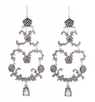 Orecchini Laurent Gandini Donna FLOREALI CON GOCCIA in Argento Labradorite #619 - #619